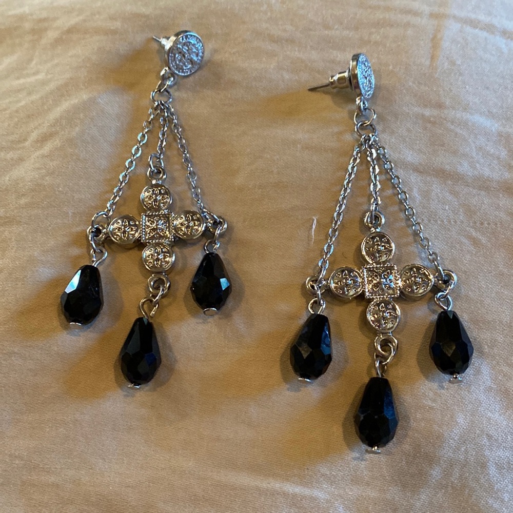 My Saint My Hero chandelier earrings. Beautiful and feminine.